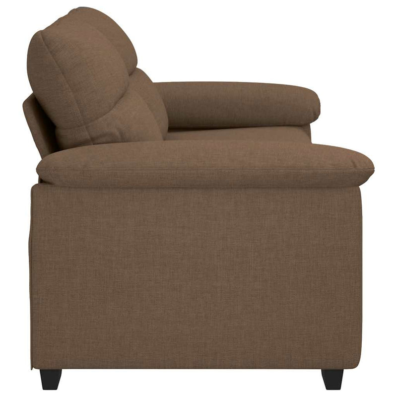 vidaXL kétszemélyes barna szövetkanapé 140 cm