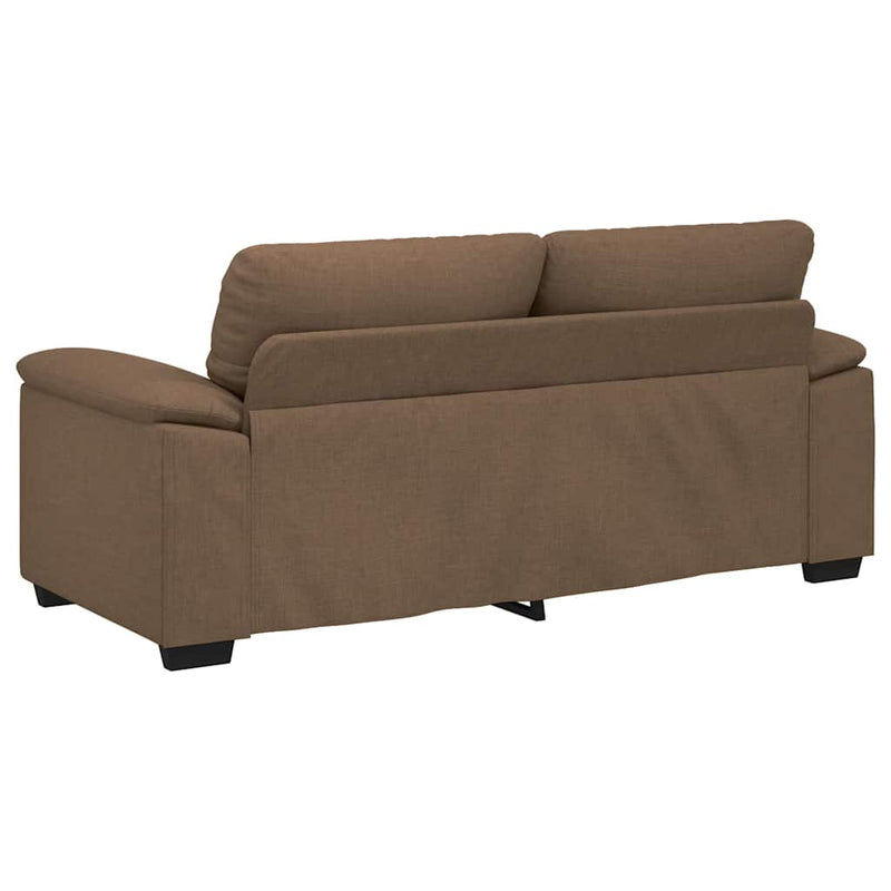 vidaXL kétszemélyes barna szövetkanapé 140 cm