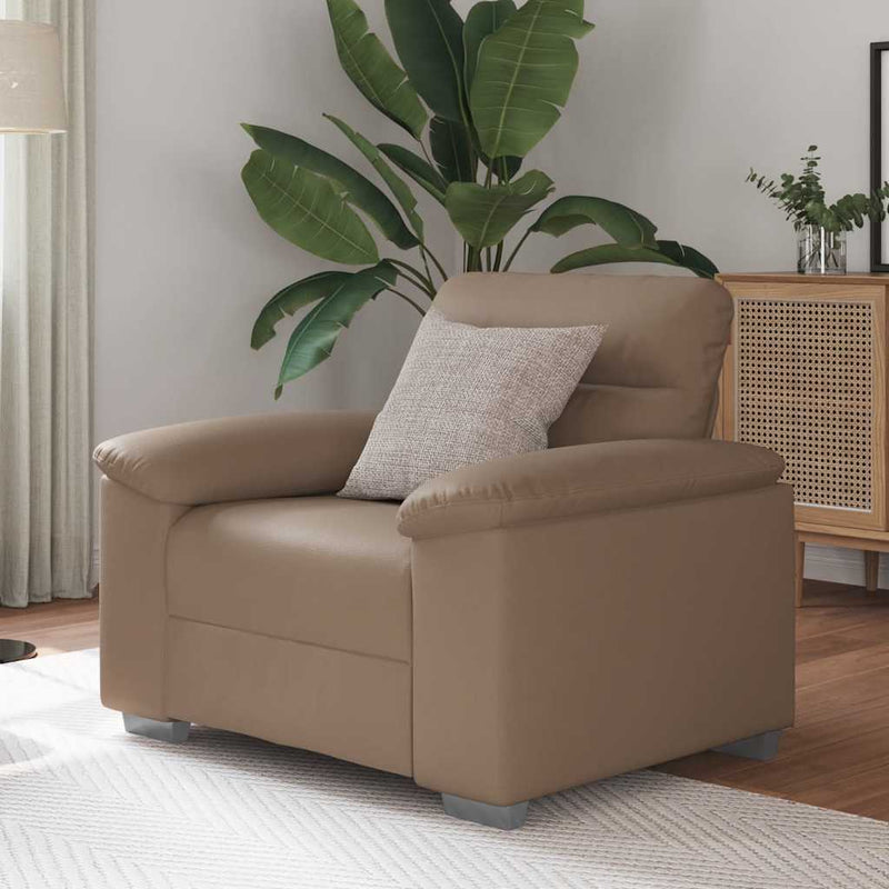 vidaXL kávészínű műbőr kanapéfotel 60 cm