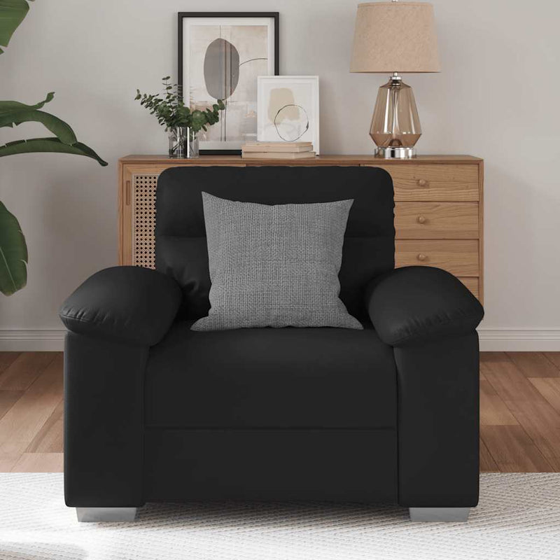 vidaXL fekete műbőr kanapéfotel 60 cm