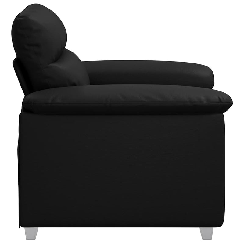 vidaXL fekete műbőr kanapéfotel 60 cm