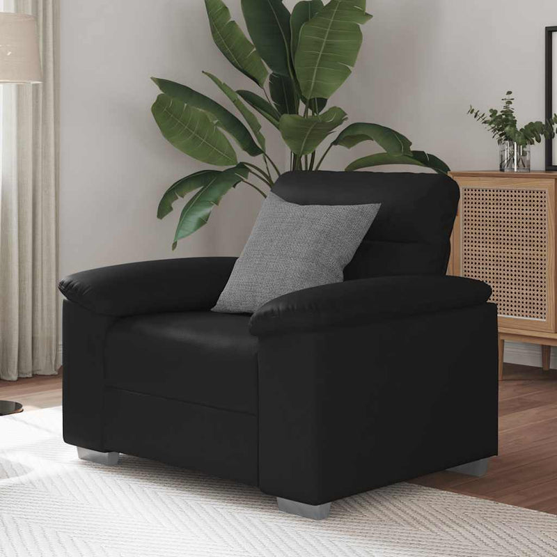 vidaXL fekete műbőr kanapéfotel 60 cm