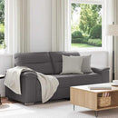 vidaXL kétszemélyes szürke műbőr kanapé 180 x 81 x 84 cm