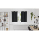 vidaXL Sötétítő függönyök 2 pcs Fekete 140 x 140 cm Bársony