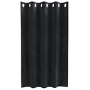 vidaXL Sötétítő függönyök 2 pcs Fekete 140 x 140 cm Bársony