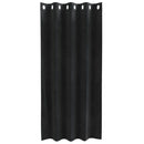 vidaXL Sötétítő függönyök 2 pcs Fekete 140 x 175 cm Bársony