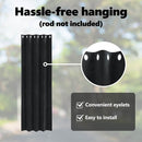vidaXL Sötétítő függönyök 2 pcs Fekete 140 x 245 cm Bársony