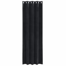 vidaXL Sötétítő függönyök 2 pcs Fekete 140 x 245 cm Bársony