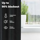 vidaXL Sötétítő függönyök 2 pcs Fekete 140 x 260 cm Bársony