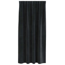 vidaXL Sötétítő függönyök 2 pcs Fekete 140 x 175 cm Bársony
