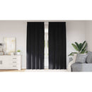 vidaXL Sötétítő függönyök 2 pcs Fekete 140 x 225 cm Bársony