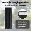 vidaXL Sötétítő függönyök 2 pcs Fekete 140 x 225 cm Bársony