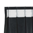 vidaXL Sötétítő függönyök 2 pcs Fekete 140 x 245 cm Bársony