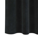 vidaXL Sötétítő függönyök 2 pcs Fekete 140 x 245 cm Bársony