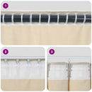 vidaXL Sötétítő függönyök 2 pcs Fekete 140 x 245 cm Bársony