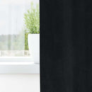vidaXL Sötétítő függönyök 2 pcs Fekete 140 x 245 cm Bársony