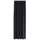 vidaXL Sötétítő függönyök 2 pcs Fekete 140 x 245 cm Bársony