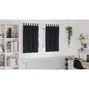 vidaXL Sötétítő függönyök 2 pcs Fekete 140 x 140 cm Bársony