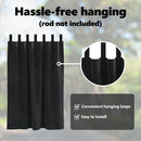 vidaXL Sötétítő függönyök 2 pcs Fekete 140 x 140 cm Bársony