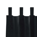 vidaXL Sötétítő függönyök 2 pcs Fekete 140 x 175 cm Bársony