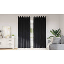 vidaXL Sötétítő függönyök 2 pcs Fekete 140 x 260 cm Bársony
