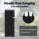 vidaXL Sötétítő függönyök 2 pcs Fekete 140 x 260 cm Bársony