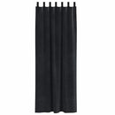 vidaXL Sötétítő függönyök 2 pcs Fekete 140 x 260 cm Bársony