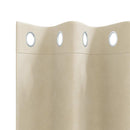 vidaXL Sötétítő függönyök 2 db Krém 140 x 140 cm Bársony