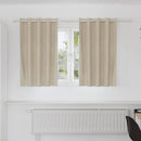 vidaXL Sötétítő függönyök 2 db Krém 140 x 140 cm Bársony