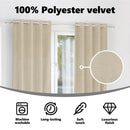 vidaXL Sötétítő függönyök 2 pcs Krém 140 x 225 cm Bársony