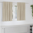 vidaXL Sötétítő függönyök 2 db Krém 140 x 140 cm Bársony