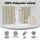 vidaXL Sötétítő függönyök 2 pcs Krém 140 x 140 cm Bársony