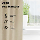 vidaXL Sötétítő függönyök 2 pcs Krém 140 x 225 cm Bársony