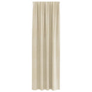 vidaXL Sötétítő függönyök 2 pcs Krém 140 x 225 cm Bársony