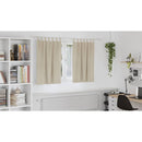 vidaXL Sötétítő függönyök 2 pcs Krém 140 x 140 cm Bársony