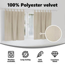 vidaXL Sötétítő függönyök 2 pcs Krém 140 x 140 cm Bársony
