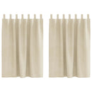 vidaXL Sötétítő függönyök 2 pcs Krém 140 x 140 cm Bársony