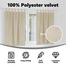 vidaXL Sötétítő függönyök 2 pcs Krém 140 x 175 cm Bársony