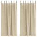 vidaXL Sötétítő függönyök 2 pcs Krém 140 x 175 cm Bársony