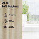 vidaXL Sötétítő függönyök 2 pcs Krém 140 x 225 cm Bársony
