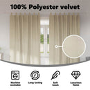 vidaXL Sötétítő függönyök 2 pcs Krém 140 x 225 cm Bársony