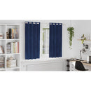 vidaXL Sötétítő függönyök 2 pcs Sötét kék 140 x 175 cm Bársony