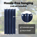 vidaXL Sötétítő függönyök 2 pcs Sötét kék 140 x 175 cm Bársony