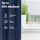 vidaXL Sötétítő függönyök 2 pcs Sötét kék 140 x 225 cm Bársony