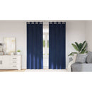 vidaXL Sötétítő függönyök 2 pcs Sötét kék 140 x 245 cm Bársony