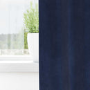vidaXL Sötétítő függönyök 2 pcs Sötét kék 140 x 245 cm Bársony