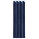 vidaXL Sötétítő függönyök 2 pcs Sötét kék 140 x 245 cm Bársony