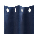 vidaXL Függönyök 2 db Sötét kék 140 x 260 cm Bársony