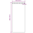 vidaXL Függönyök 2 db Sötét kék 140 x 260 cm Bársony
