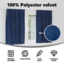 vidaXL Sötétítő függönyök 2 pcs Sötét kék 140 x 175 cm Bársony